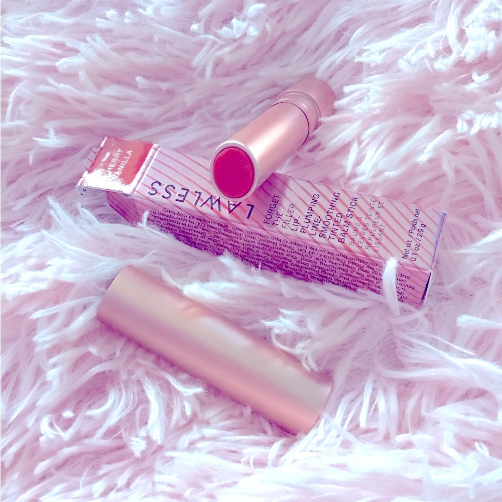 New LAWLESS Forget The Filler Line Plumping Tinted Lip Balm In Box